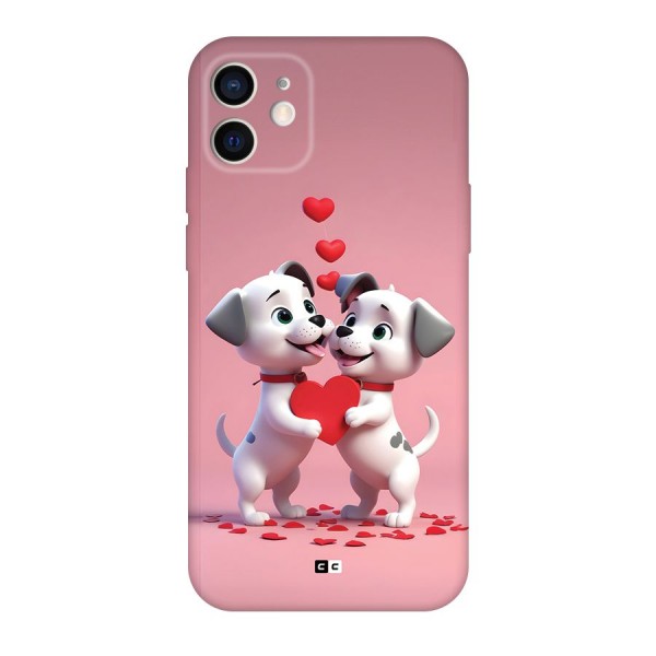 Two Puppies Together Back Case for iPhone 12 Pro